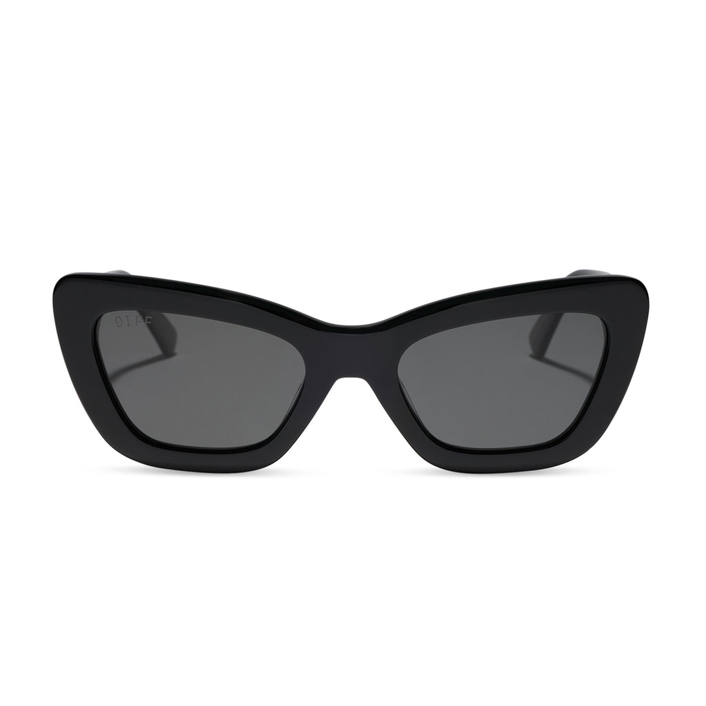 ADRIANA - BLACK + GREY + POLARIZED SUNGLASSES