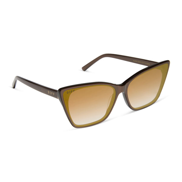 alina - moscow mule + brown gradient gold flash sunglasses 2