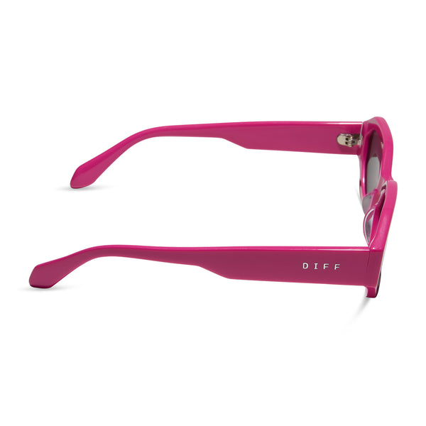 allegra - bright pink + grey sunglasses 3