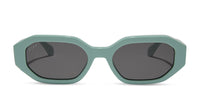 swatch for ALLEGRA - STEEL TEAL + GREY + POLARIZED SUNGLASSES