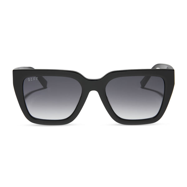 Amara Square Sunglasses | Dark Cherry Lacquer & Grey Gradient