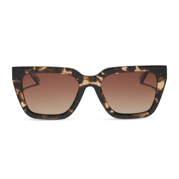 amara - espresso tortoise + brown gradient + polarized sunglasses
