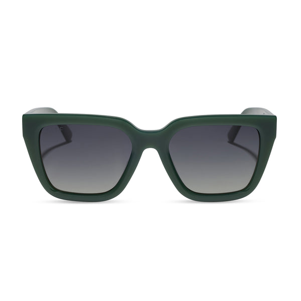 Amara Square Sunglasses | Fairway Green & Grey Gradient  display picture 1