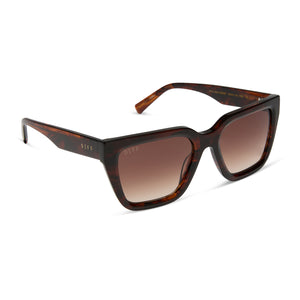 Amara Square Sunglasses | Sequoia Tort & Brown Gradient  display picture 1