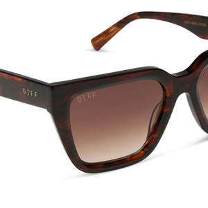 Amara Square Sunglasses | Sequoia Tort & Brown Gradient  display picture 2