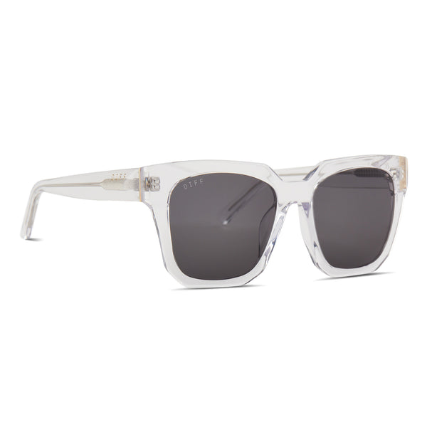 ariana - clear crystal + grey sunglasses 1