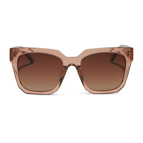ariana ii - café ole + brown gradient + polarized sunglasses