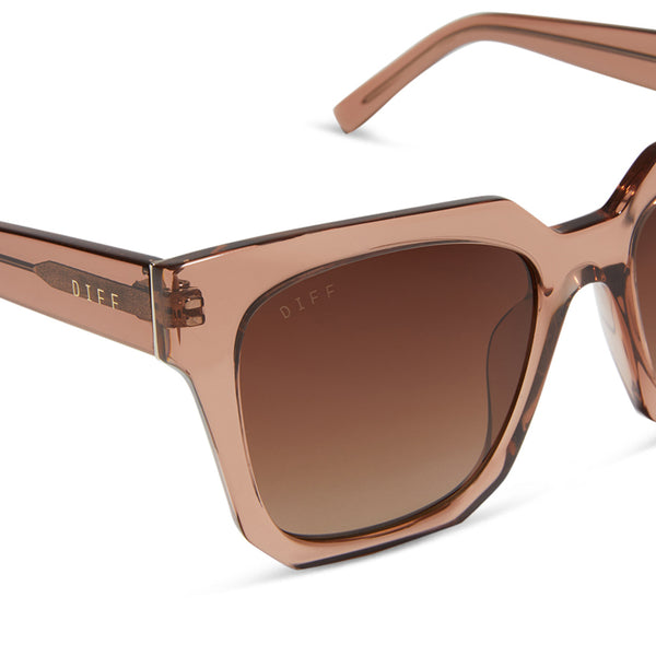 ariana ii - café ole + brown gradient + polarized sunglasses 4
