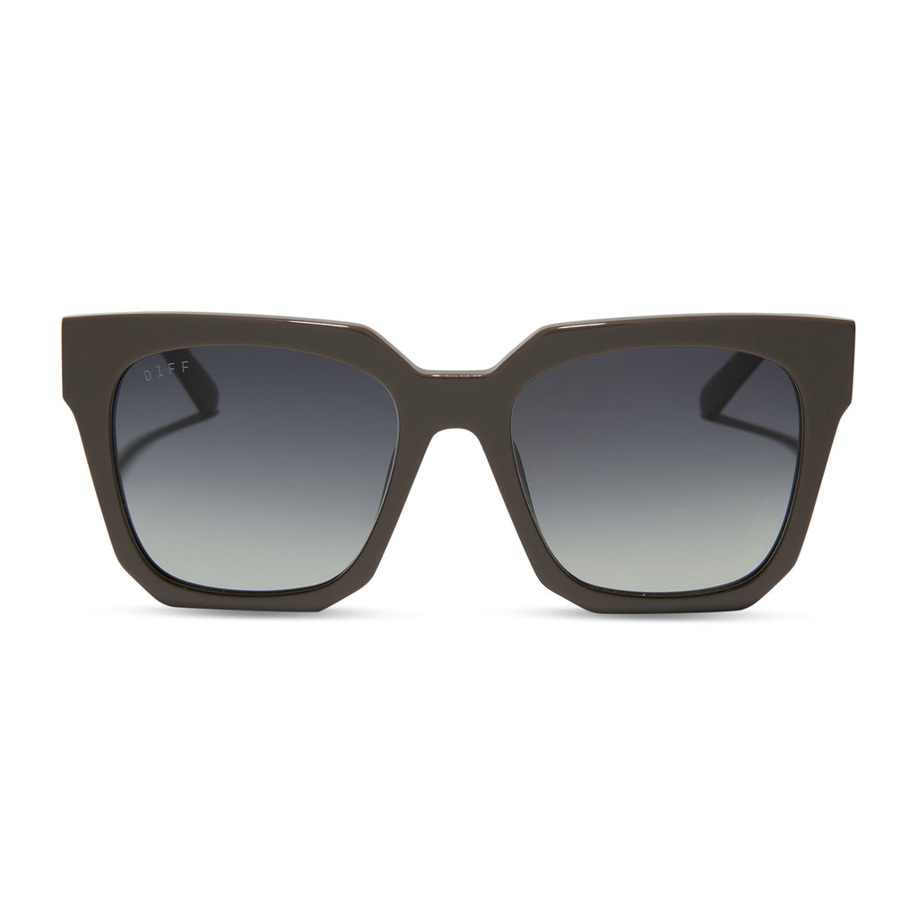 DIFF Eyewear Ariana Sunglasses - Glitter Tortoise Brown Gradient Polarized