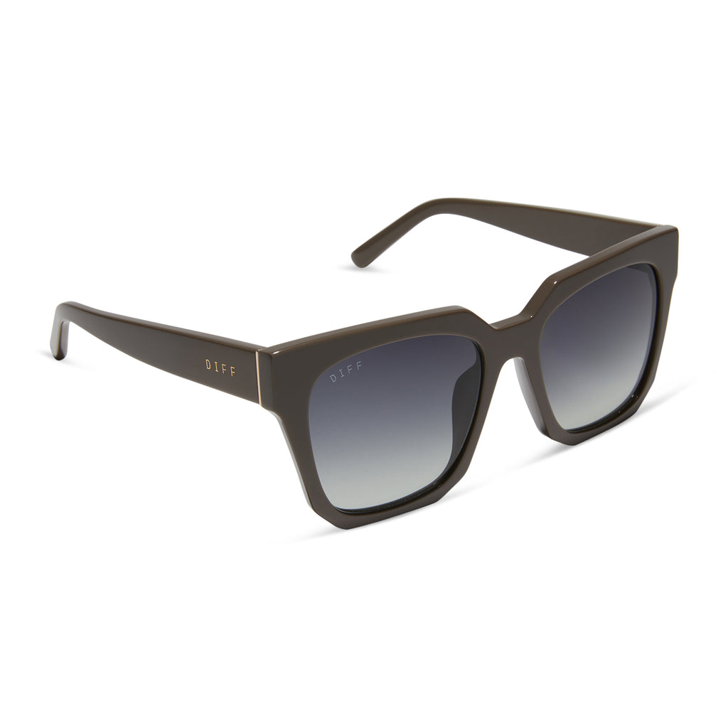 DIFF Eyewear Ariana Sunglasses - Glitter Tortoise Brown Gradient Polarized main image 1