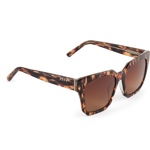 ariana - wild tortoise + brown gradient sunglasses 3