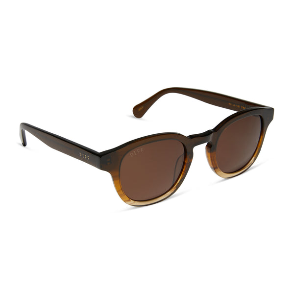 arlo - mocha + brown + polarized sunglasses 2