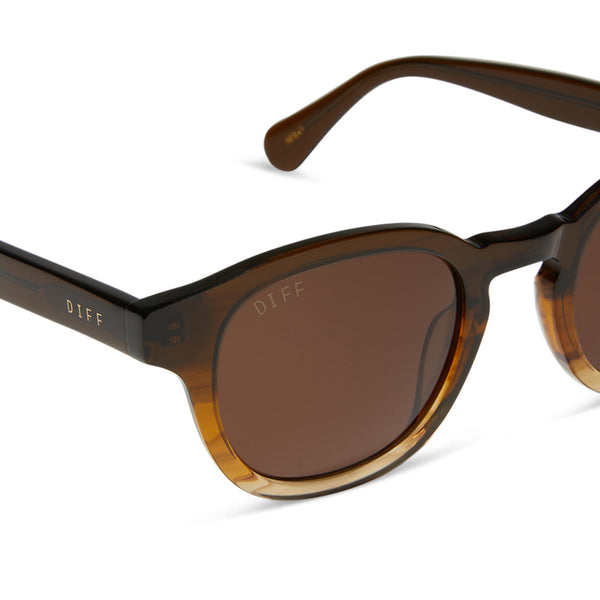 arlo - mocha + brown + polarized sunglasses 4