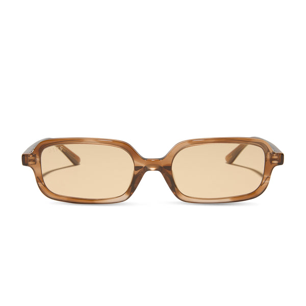 aspyn ovard - elle + tortoise + brown tint sunglasses