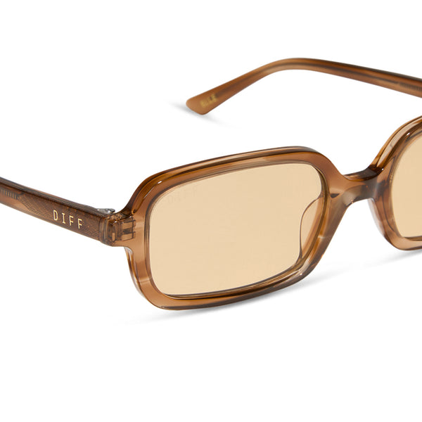 aspyn ovard - elle + tortoise + brown tint sunglasses 4