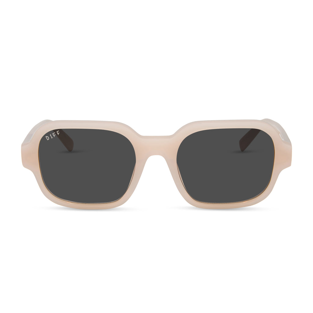 LOLA - MILKY BLUSH + BROWN GRADIENT SUNGLASSES