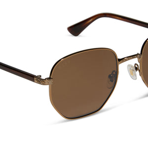 Jessie James Decker JJD Sunglasses | Copper Metal & Brown  display picture 2