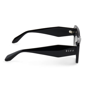 Aura Square Sunglasses | Black & Grey Gradient | DIFF Eyewear display picture 1