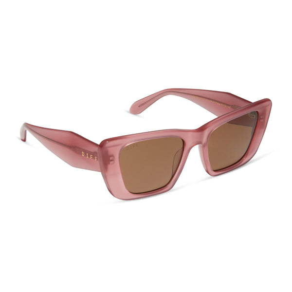aura - guava + brown sunglasses 2