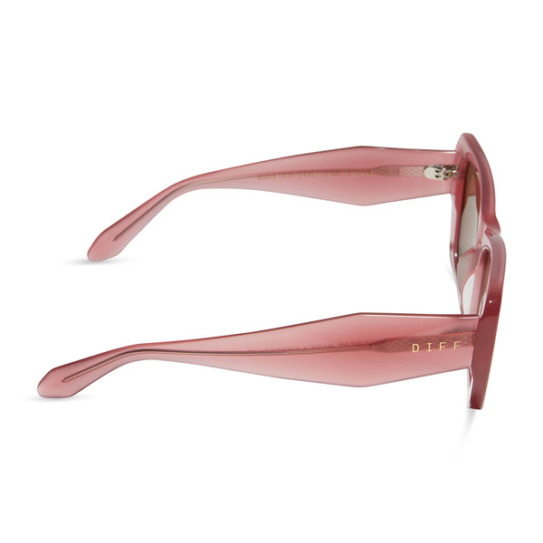 aura - guava + brown sunglasses 3