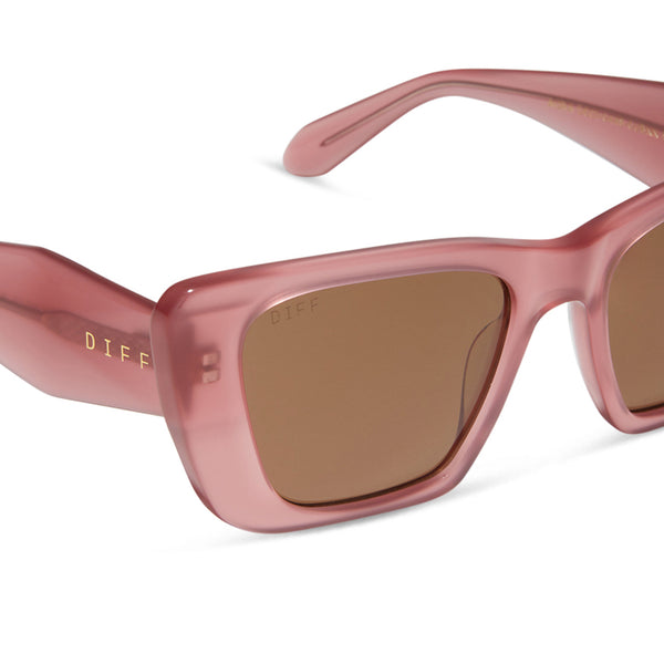 aura - guava + brown sunglasses 4
