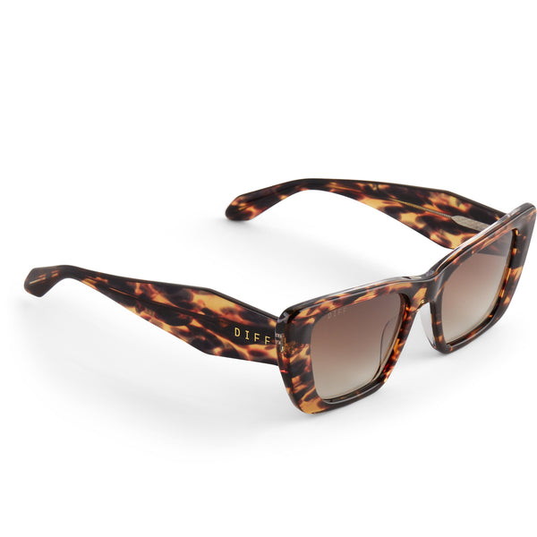 aura - wild tortoise + brown gradient sunglasses 3