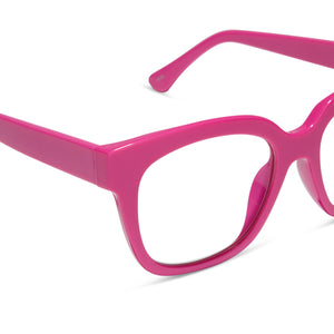 Ava Square Readers | Peony Pink | DIFF Eyewear