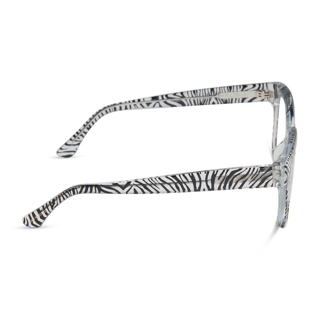 Ava Square Readers | Zebra | DIFF Eyewear