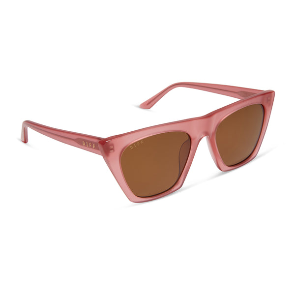 avril - guava + brown sunglasses 2