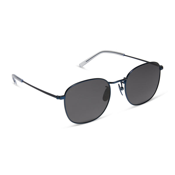 axel - deep navy metal + grey + polarized sunglasses 1