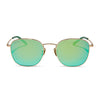 Color swatch for axel - moss metal + brilliant gold mirror + polarized sunglasses