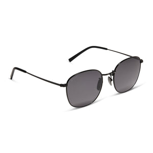 AXEL - MATTE BLACK + GREY SUNGLASSES