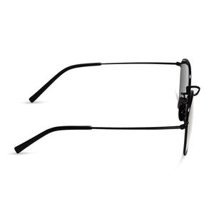 AXEL - MATTE BLACK + GREY SUNGLASSES