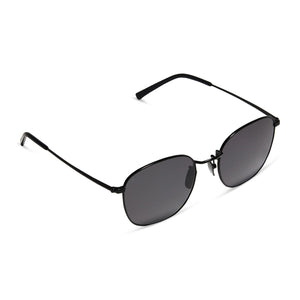 AXEL - MATTE BLACK + GREY SUNGLASSES