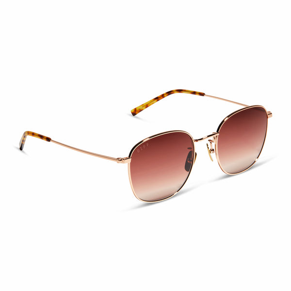 axel - rose gold + dusk gradient sunglasses 1