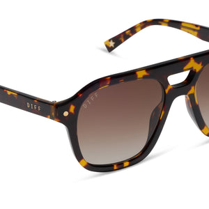 Beach Riot The Coast Sunglasses | Tortoise & Brown | DIFF Eyewear