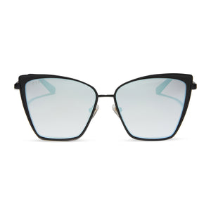 diff eyewear becky black flash grey gradient sunglasses front view