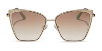 swatch for BECKY - GOLD + FLASH BROWN GRADIENT SUNGLASSES