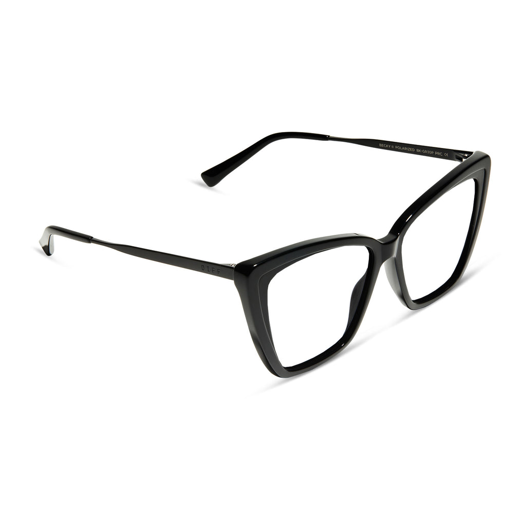 Becky II Cateye Glasses | Black & Prescription | DIFF Eyewear