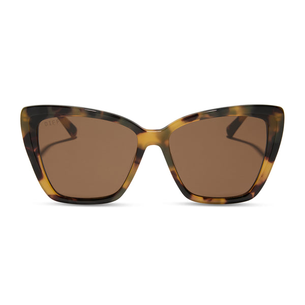 becky ii - brown kombu + brown + polarized sunglasses