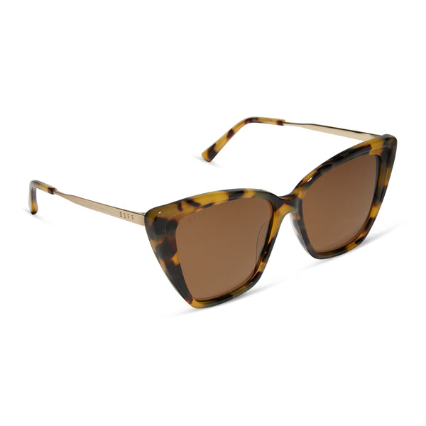 becky ii - brown kombu + brown + polarized sunglasses 2