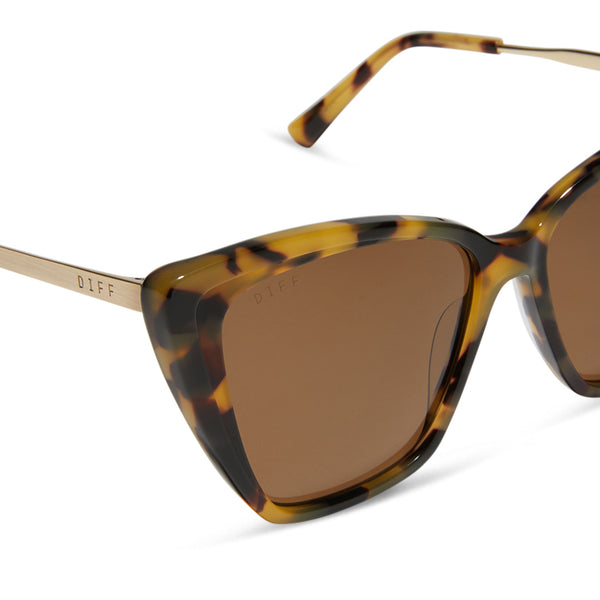 becky ii - brown kombu + brown + polarized sunglasses 4