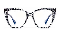 swatch for BECKY II - CLEAR LEOPARD + PRESCRIPTION GLASSES--sold out