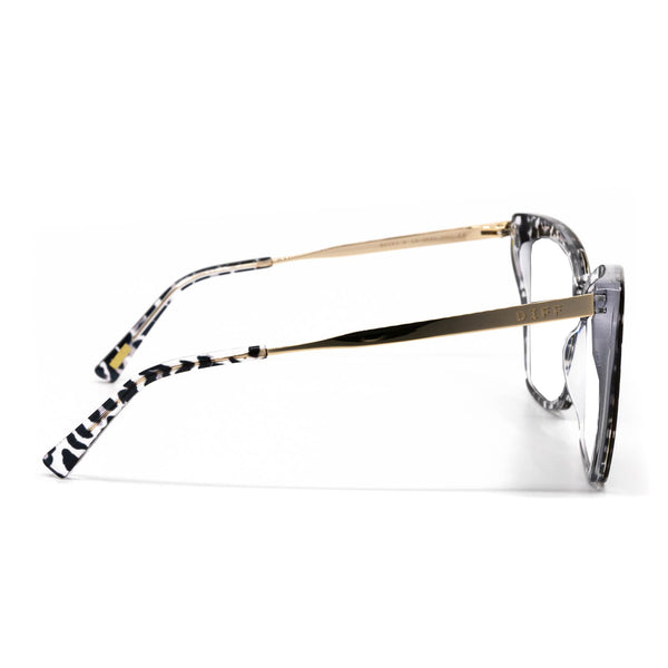becky ii - clear leopard + prescription glasses 2