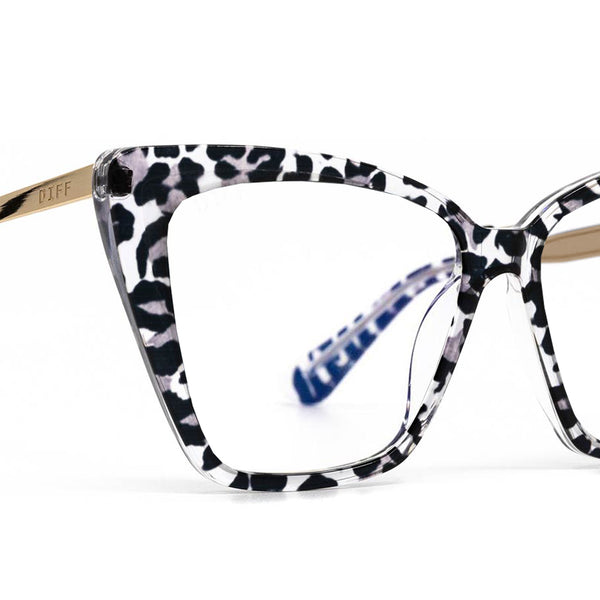 becky ii - clear leopard + prescription glasses 3