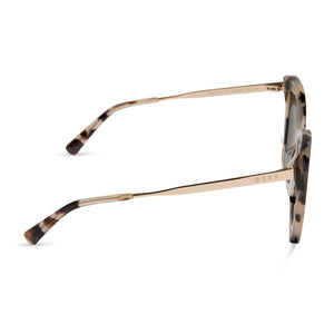 BECKY II - CREAM TORTOISE + GREY POLARIZED SUNGLASSES