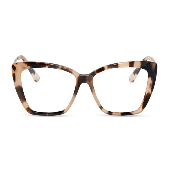 becky ii - cream tortoise + prescription glasses