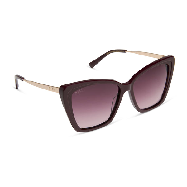 becky ii - dark cherry lacquer + dark cherry gradient + polarized sunglasses 2