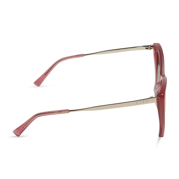 becky ii - guava + brown gradient sunglasses 3