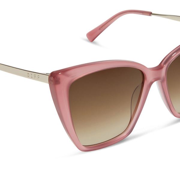 becky ii - guava + brown gradient sunglasses 4